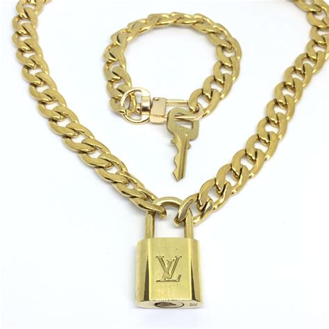 louis vuitton lock key necklace|Louis Vuitton necklace dice.